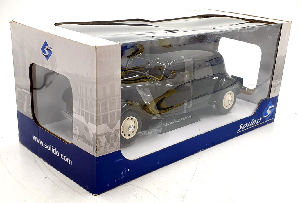 Solido 1/18 Scale Diecast S1800903 - Citroen Traction 11B - Black