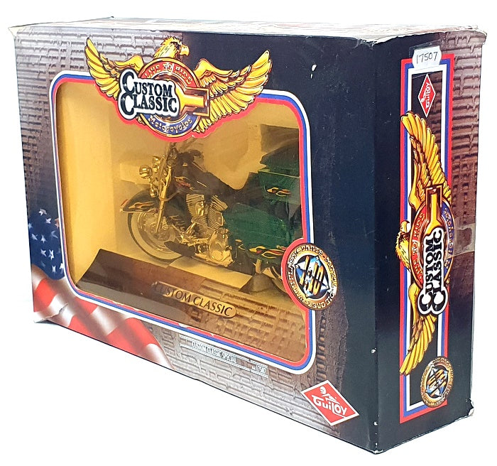 Guiloy 1/10 Scale 17507 - Custom Classic Special Motorcycle - Green