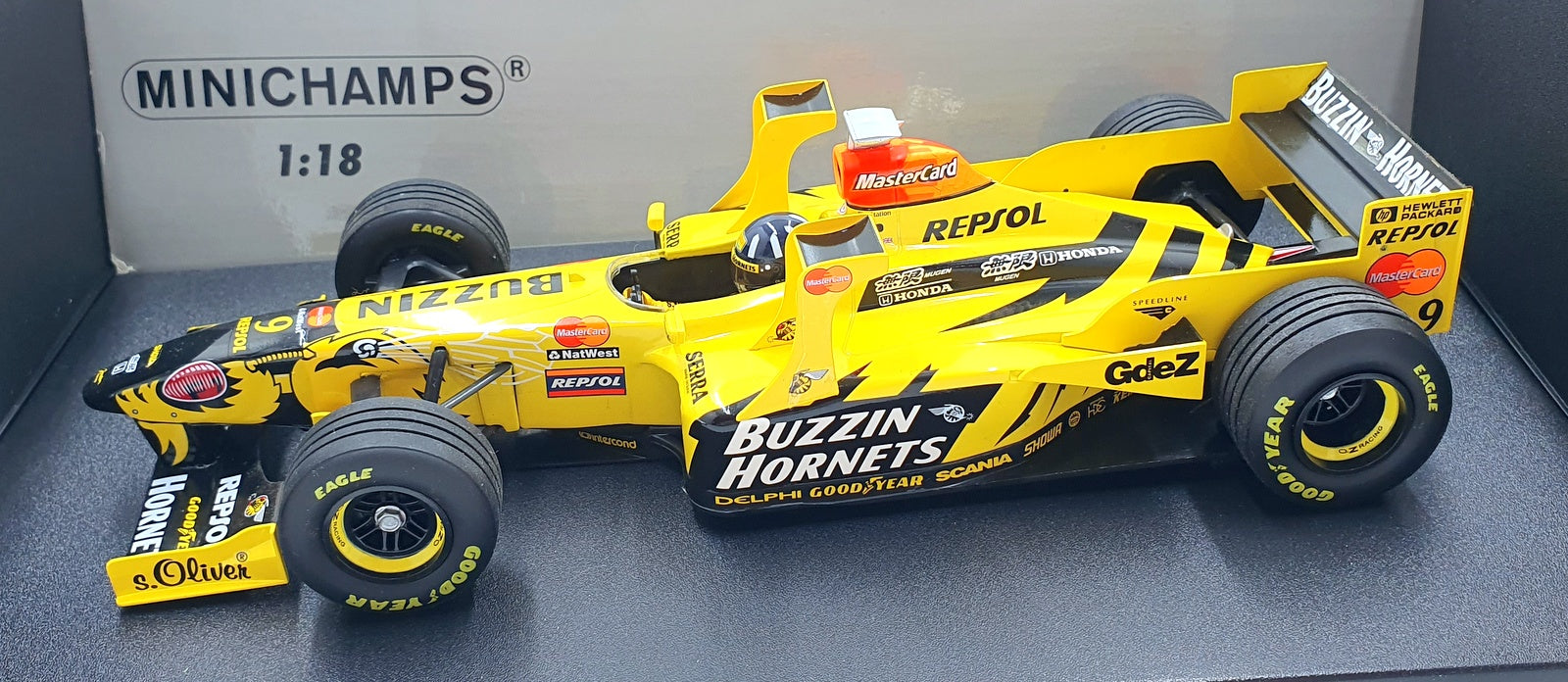 Minichamps 1/18 Scale Diecast 180 980039 - Jordan 198W Tower wing Damon Hill