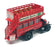 Corgi Appx 15cm Long C858 - Basingstoke Gazette Thornycroft Bus - Red
