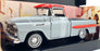 Motor Max 1/24 Scale 79033 - 1958 Chevvy Apache Fleetside Pickup - Grey/Red