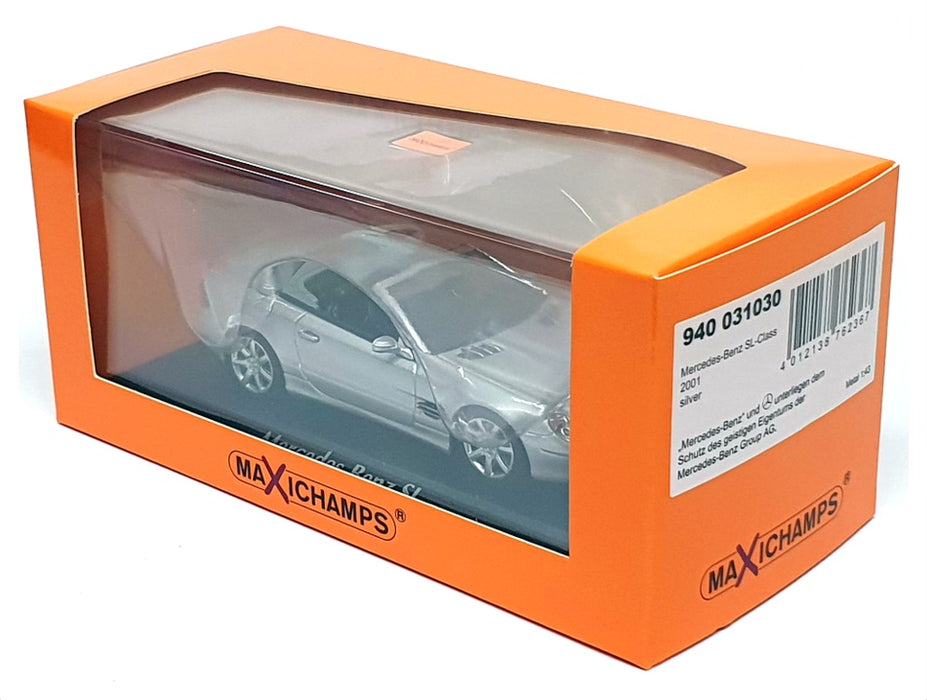 Maxichamps 1/43 Scale 940 031030 - 2001 Mercedes Benz SL-Class - Silver