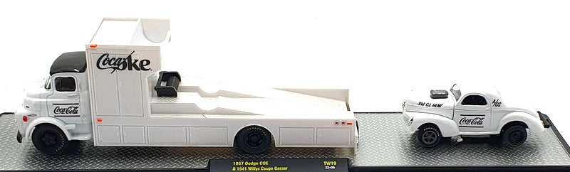 Castline M2 Machines 1/64 Scale  DTW19 '57 Dodge COE & '41 Willy's Coupe Gasser