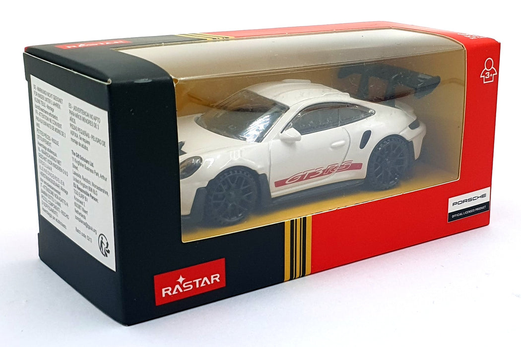 Rastar 1/43 Scale Diecast 64670 - Porsche 911 GT3 RS - White