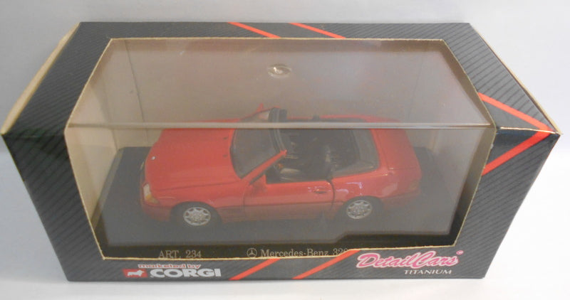 Corgi Detail 1/43 Scale - ART.234 MERCEDES 320 SL CABRIO RED 96646