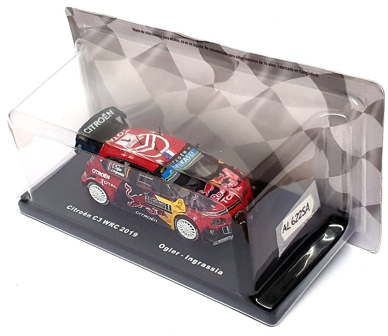 Altaya 1/43 Scale AL6225A - Citroen C3 WRC 2019 #1 Ogier/Ingrassia