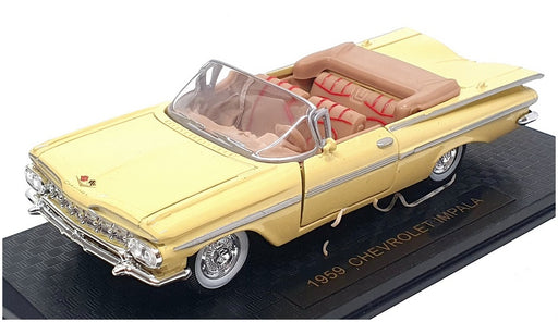 Road Champions 1/43 Scale 68600 - 1959 Chevrolet Impala - Yellow
