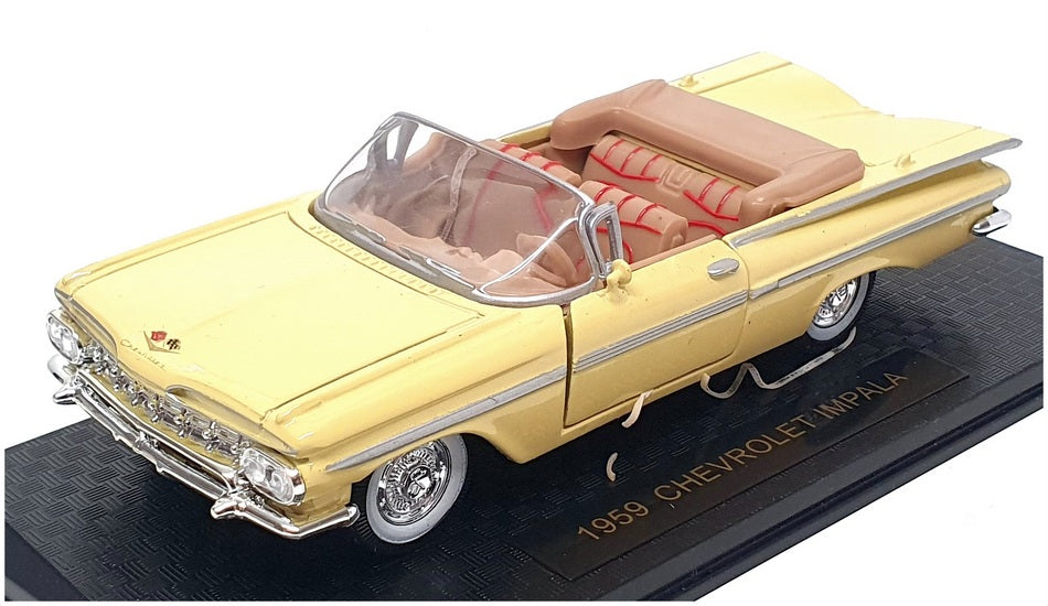 Road Champions 1/43 Scale 68600 - 1959 Chevrolet Impala - Yellow