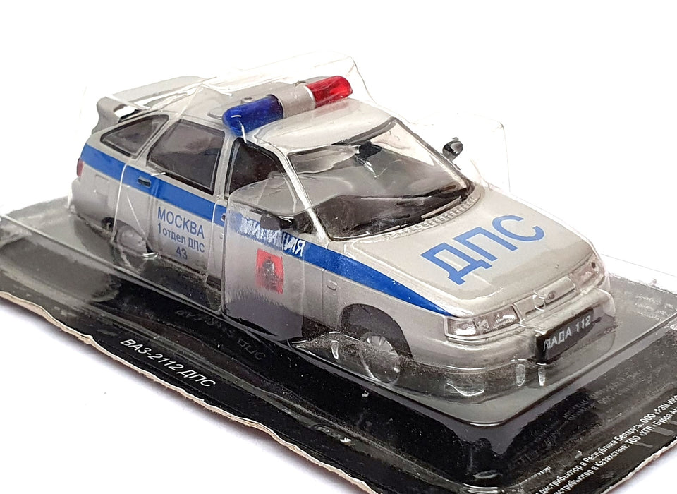 Altaya 1/43 Scale SOV06F - Russian VAZ 2112 Traffic Police Car - Silver
