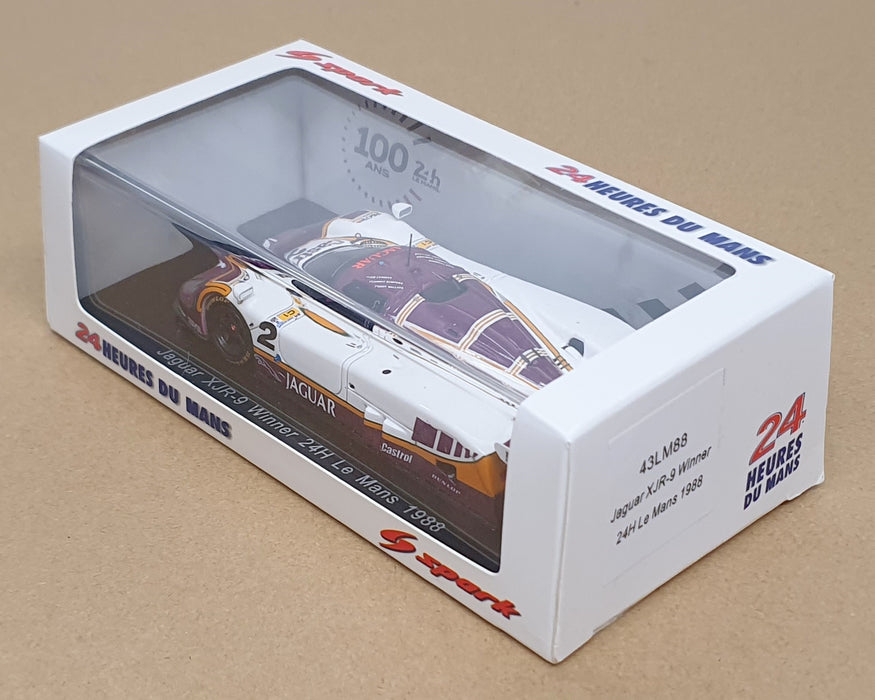 Spark 1/43 Scale 43LM88 - Jaguar XJR9 Castrol #2 Winner Le Mans 1988