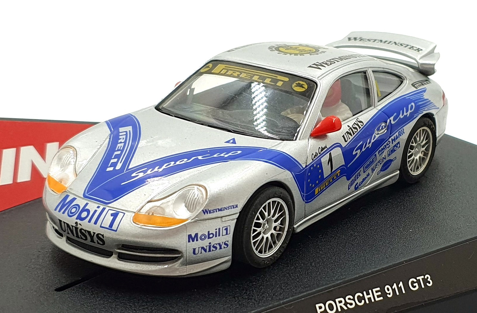 Ninco 1/32 Scale Slot Car 50187 - Porsche GT3 #1 Supercup (Plata)