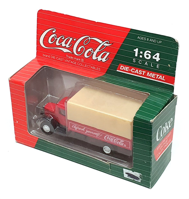 AHL Hartoy 1/64 Scale 64110 - Mack Truck "Coca-Cola" Coke - Red/Beige