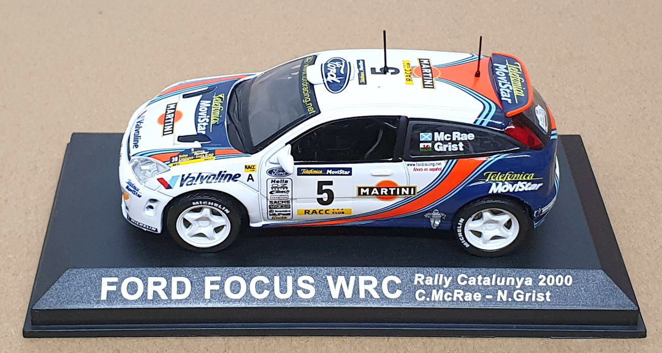 Altaya 1/43 Scale FF005 - Ford Focus WRC #5 Rally Catalunya 2000 McRae/Grist