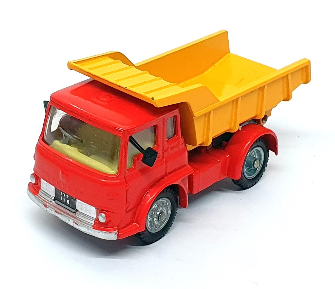 Corgi Toys Original Diecast Model 494 - Bedford Tipper Truck - Red/Yellow