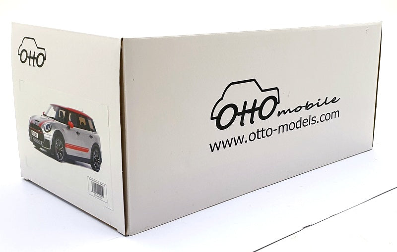 Otto 1/18 Scale Model Car OT1106 - Mini Clubman (F54) JCW - Silver/Red