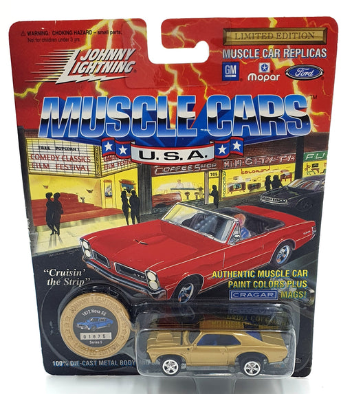 Johnny Lightning 1/64 Scale 200-150 Muscle Cars USA 1972 Chevrolet Nova SS Gold