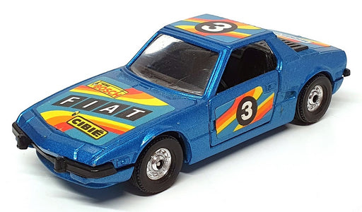 Corgi Appx 11cm Long Diecast 306 - Fiat X1.9 Race Car #3 - Blue