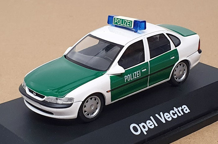 Schuco 1/43 Scale 04164 - Opel Vectra Stufenheck Polizei - White/Green