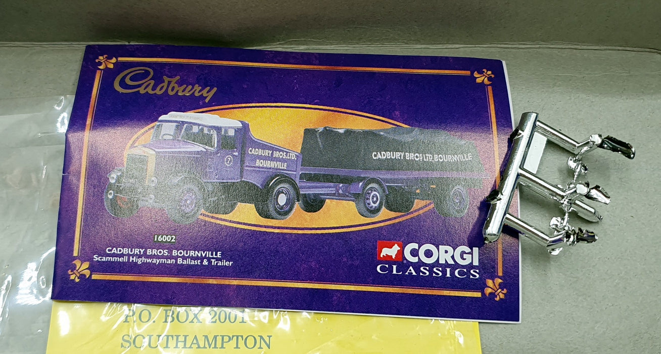 Corgi 1/50 Scale Diecast 16002 - Scammell Highwayman Ballast & Trailer Cadbury 