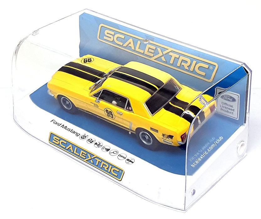 Scalextric 1/32 Scale Slotcar C4537 Ford Mustang #99 Rassler Racing Yellow/Black