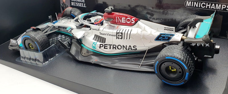 Minichamps 1/18 Scale 110 220763 F1 Mercedes AMG W13 E 2022 Monaco Russell #63