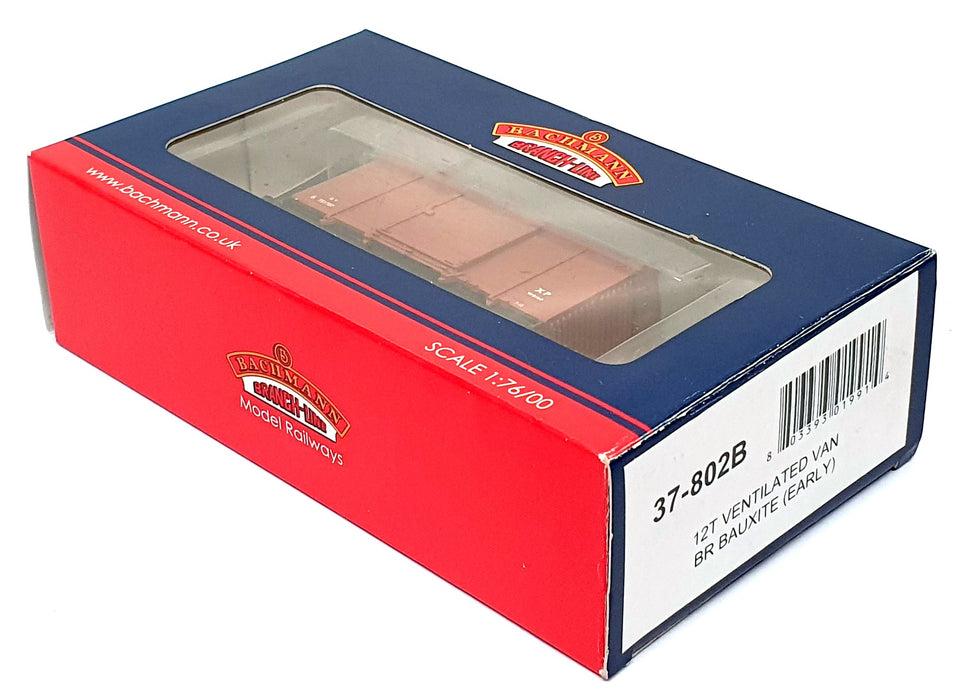 Bachmann OO 1/76 Scale 37-802B - 12T Ventilated Van BR Bauxite (Early)