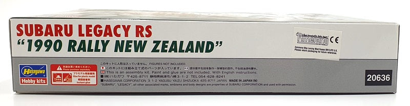 Hasegawa Kits 1/24 Scale 20636 - Subaru Legacy RS "1990 Rally New Zealand"