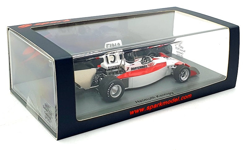Spark 1/43 Scale S9657 - Surtees TS16 Canadian GP F1 1974 #19 H.Koinigg