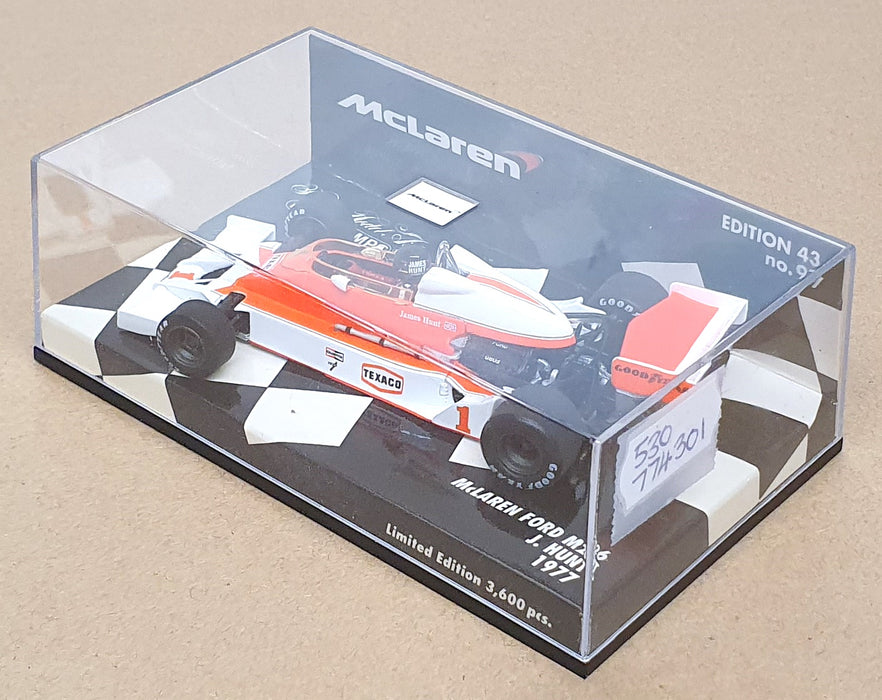 Minichamps 1/43 Scale 530 774301 - F1 McLaren Ford M26 J. Hunt 1977