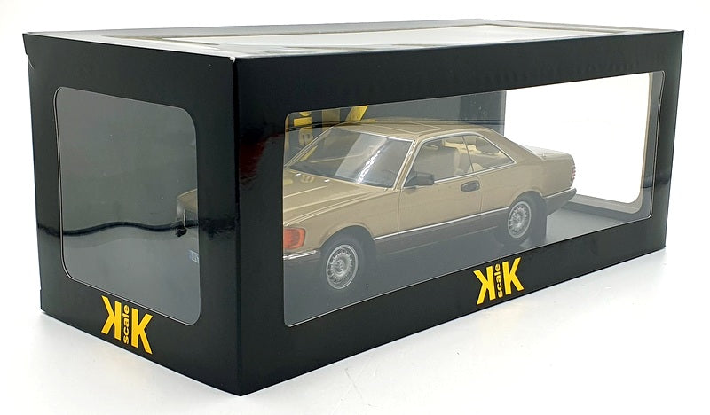 KK 1/18 Scale Diecast KKDC180335 - 1987 Mercedes 500 SEC (C126) - Met Gold
