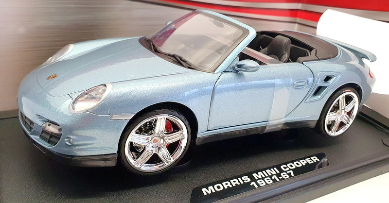 Motor Max 1/18 Scale 73183 - Porsche 911 Turbo Cabriolet - Met Blue