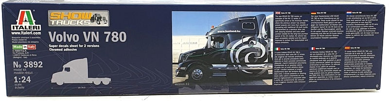 Italeri 1/24 Scale Unassembled Kit 3892 - Volvo VN 780 Truck