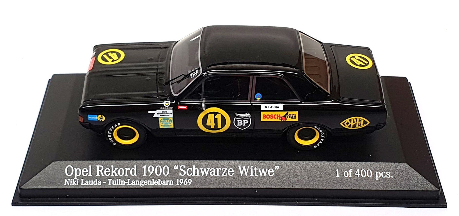 Minichamps 1/43 Scale 437 694641 - Opel Rekord #41 Tulln Langenlebarn 1969 Lauda