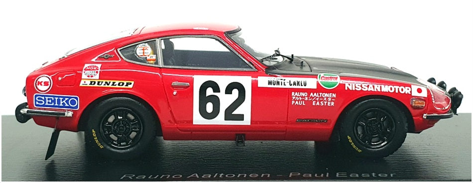 Spark 1/43 Scale S6283 - Datsun 240Z #62 5th Rally Monte Carlo 1971