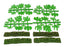 Britains 1/32 Scale 1730 - Four Farm Hedges - Green