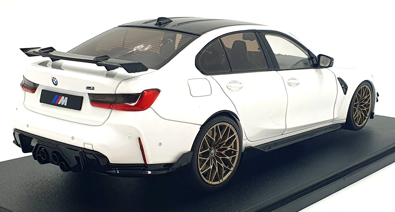 Solido 1/18 Scale S1814301 - 2024 BMW M3 Performance Parts - Alpine White