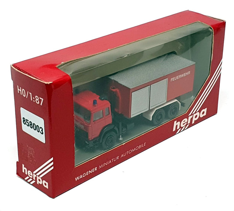 Herpa 1/87 Scale 858003 - Iveco Fire Truck "Feuerwehr" - Red