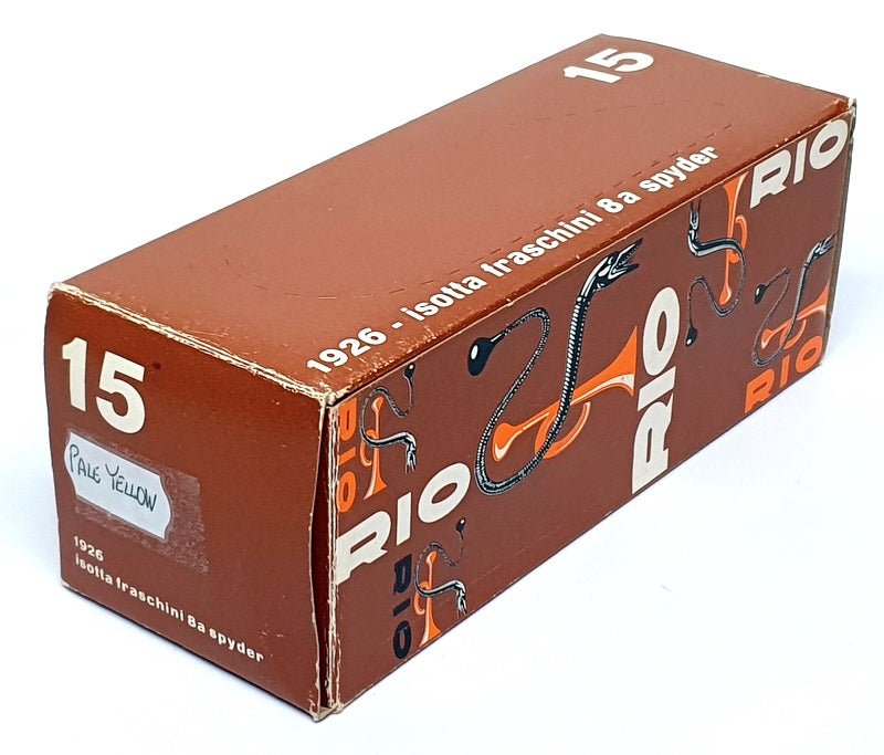 Rio 1/43 Scale No. 15 - 1926 Isotta Fraschini Tipo 8a Spyder - Pale Yellow