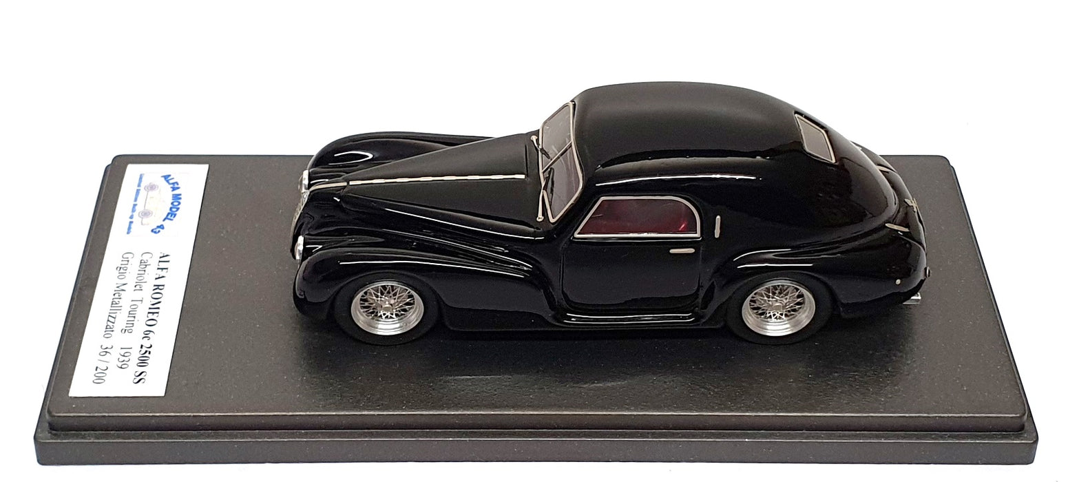 Alfa Model 43 1/43 Scale AM43 262 - 1939 Alfa Romeo 6c 2500 Coupe - Black