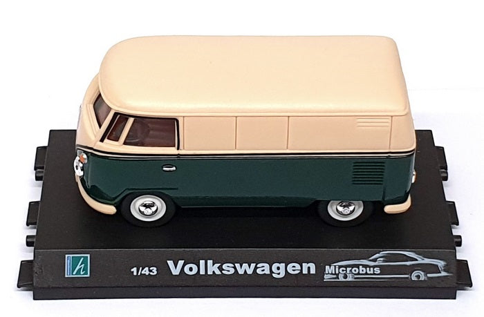Cararama 1/43 Scale CARA06 - VW Volkswagen Microbus - Green/Beige