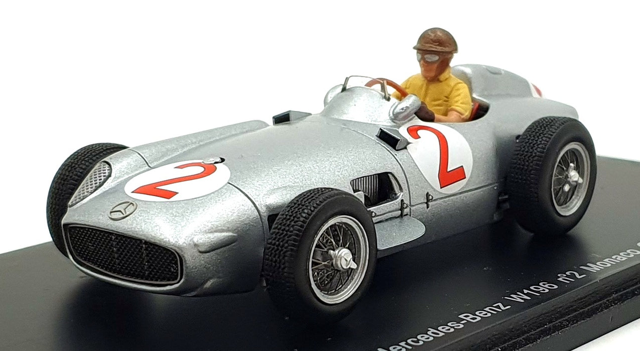 Spark 1/43 Scale S1051 - Mercedes-Benz W196 #2 Monaco GP 1955