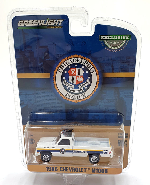 Greenlight 1/64 Scale 30241 - 1986 Chevrolet M1008 Philadelphia Police PickUp