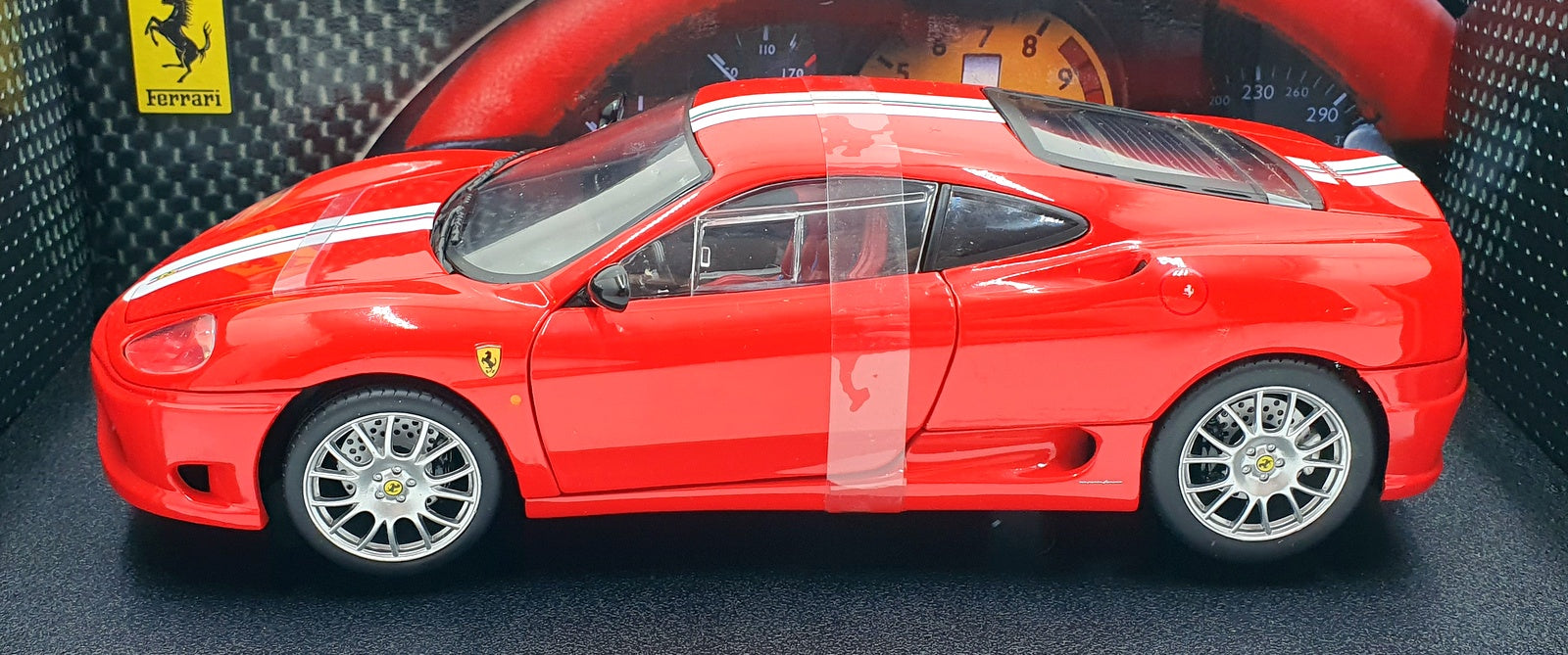 Hot Wheels 1/18 Scale Diecast C0407 - Ferrari 360 Stradale - Rosso Red