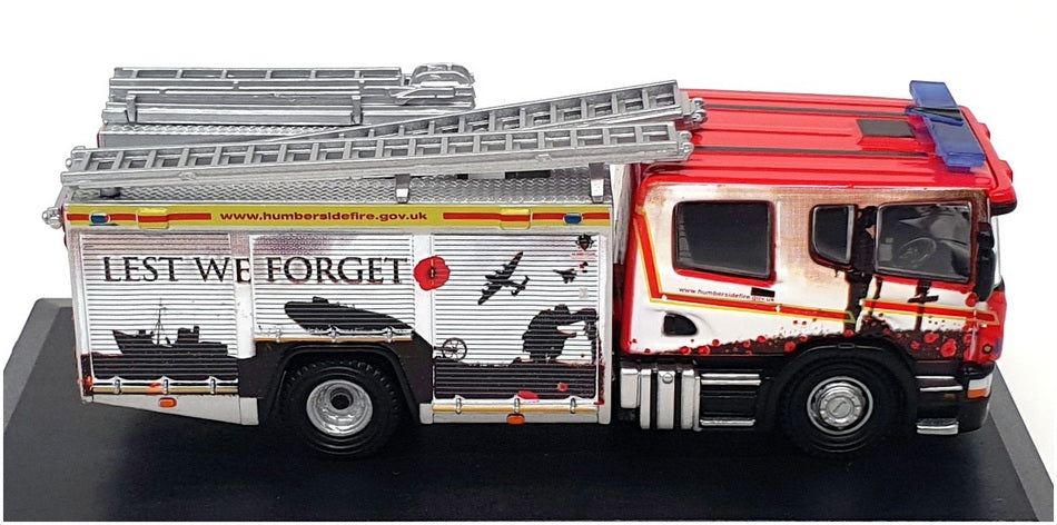 Oxford Diecast 1/76 Scale 76SFE011 - Scania Pump Ladder Fire Engine Humberside