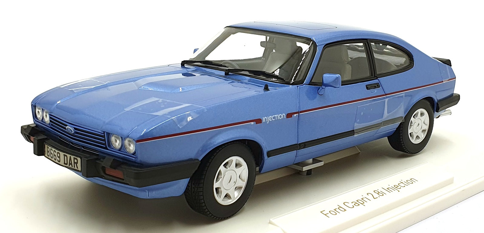 Norev 1/18 Scale Diecast 182764 - 1984 Ford Capri 2.8i Injection - Met. Blue