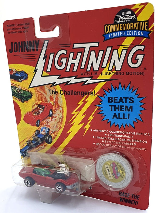 Johnny Lightning 1/64 Scale 100-160 - The Challengers Vicious Vette - Red