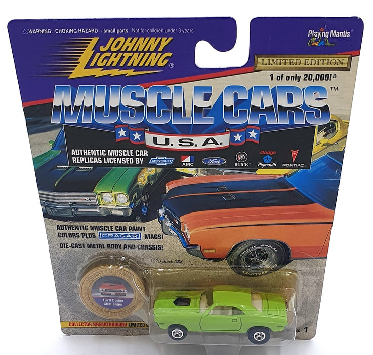 Johnny Lightning 1/64 Scale 202-01 - Muscle Cars USA 1970 Dodge Challenger Green