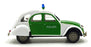 Norev Hachette 1/43 Scale HL2342 - 1986 2CV 6 Polizei Green - Police Car