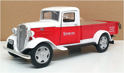Snap-On 1/24 Scale CWNCHEVPICUP - 1935 Chevrolet Pickup Coin Bank - White/Red