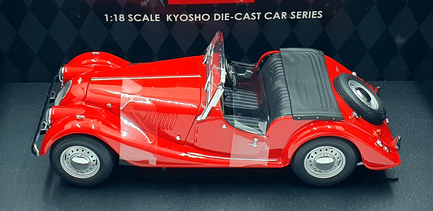 Kyosho 1/18 Scale Diecast 08111R - Morgan 4/4 Series II - Red